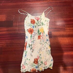 Altered flower pattern Reformation dress